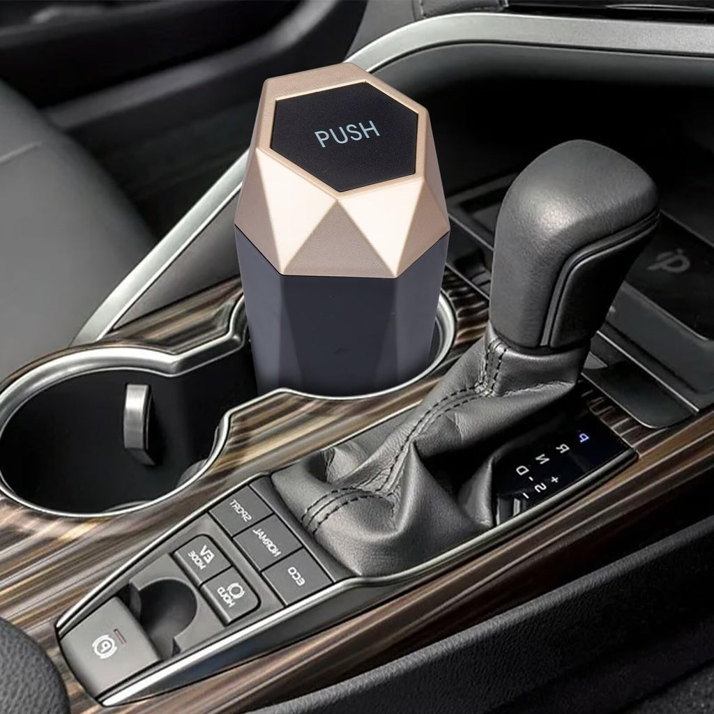 Bote de basura, 2 botes de basura para coche con tapa, accesorios de coche para mujer, interior, Ca