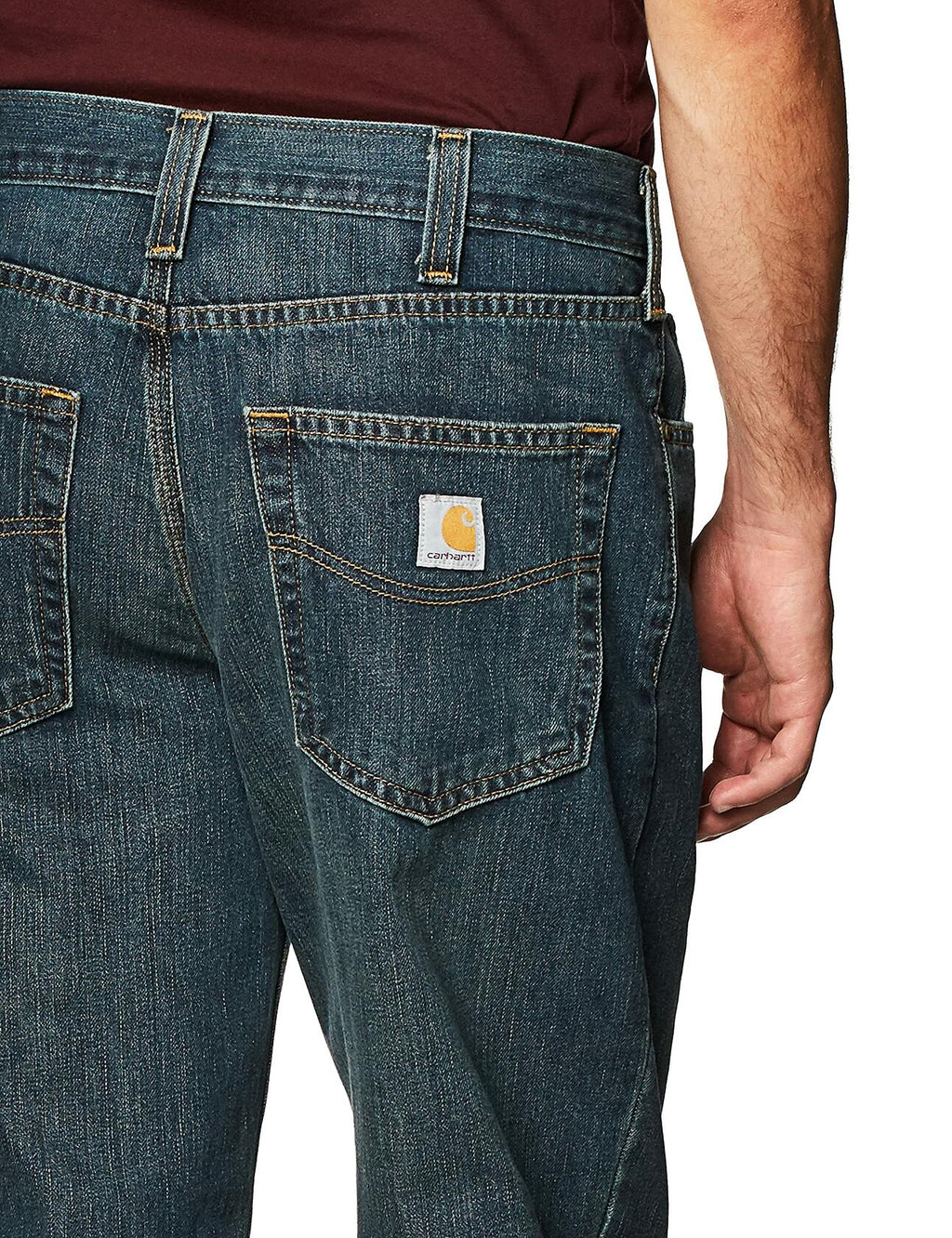 Carhartt Men's Relaxed Fit 5-Pocket Jean-Bed Rock-40 x 34