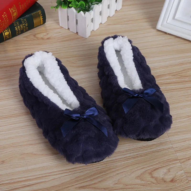 Pantuflas de Invierno Cálidas para Mujer, Felpa Suave, Esponjosas, Lindas, Divertidas, de Interior, Antideslizantes, Zapatillas de Casa para Señoras, Agarre con Corazones de Amor