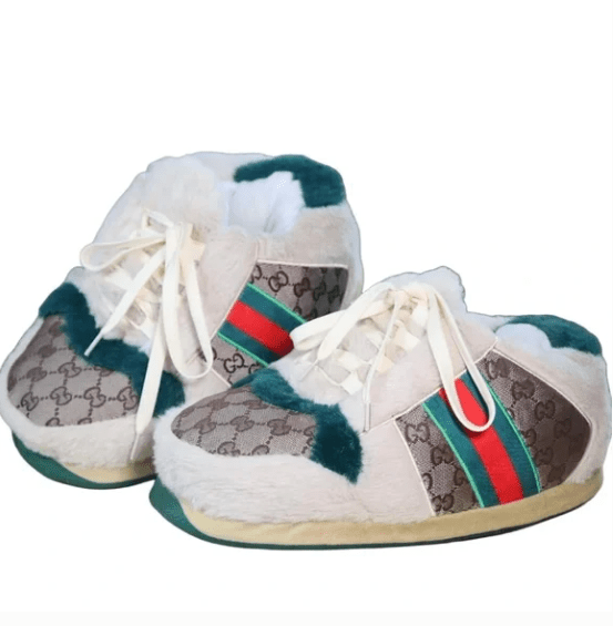 Pantuflas tipo zapatilla deportivas estilo Gucci, unisex para adultos y niños