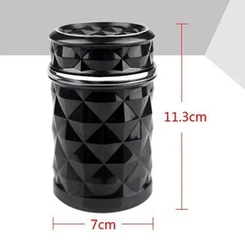 Cenicero de coche LED Universal con luz, soporte para cigarrillos, accesorios para coche, ceniceros portátiles de diseño lujoso para coches