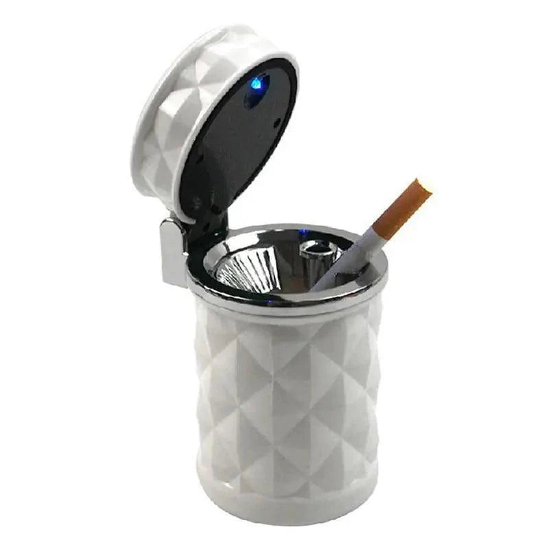 Cenicero de coche LED Universal con luz, soporte para cigarrillos, accesorios para coche, ceniceros portátiles de diseño lujoso para coches